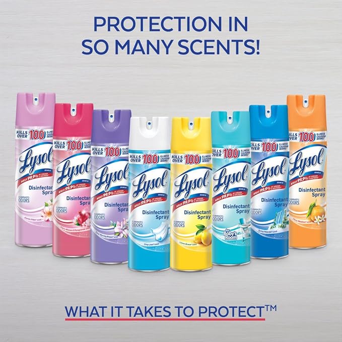 Lysol Surface Disinfectant Liquid 12.5 oz. Can Spring Waterfall Scent 12 Ct RAC02845