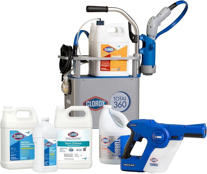 CloroxPro Total 360 Disinfectant Cleaner, Industrial Cleaning and Disinfecting Spray, 128 Ounces Each (4 Pack) - 31650