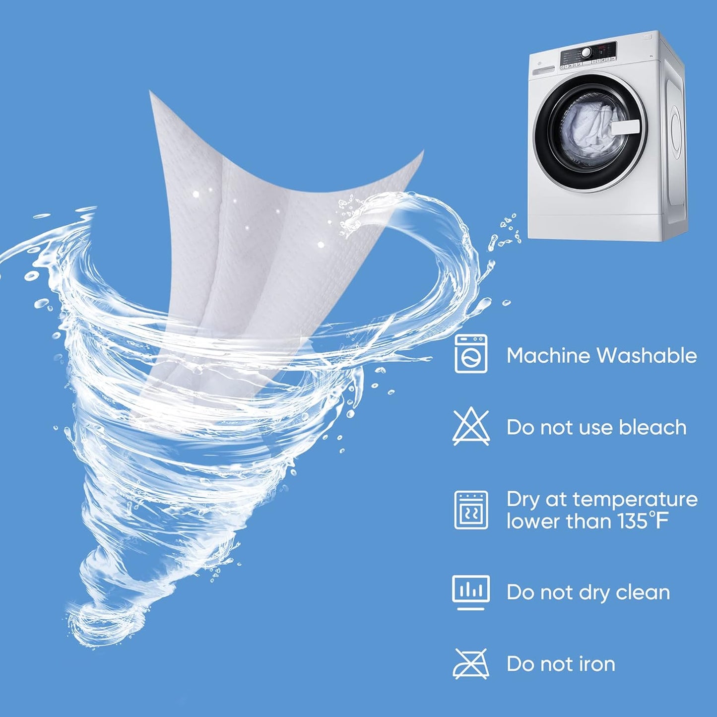 Hanherry 100% Waterproof Mattress Protector California King Size, Mattress Pad Cover 3D Air Fabric Cooling Smooth Soft Breathable Noiseless, 8''-21'' Deep Pocket