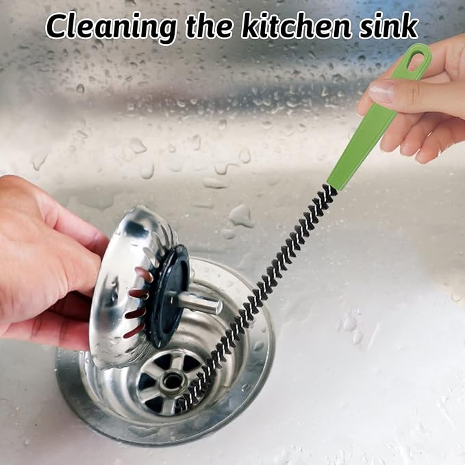 Sewer Drain Brush, Drain Clog Remover, 22.83inch Flexible Long Pipe Snake Hair Clogs Catcher Cleaner Tool for Toilet, Kitchen Sink, Sewer Drain, Bathroom Tub