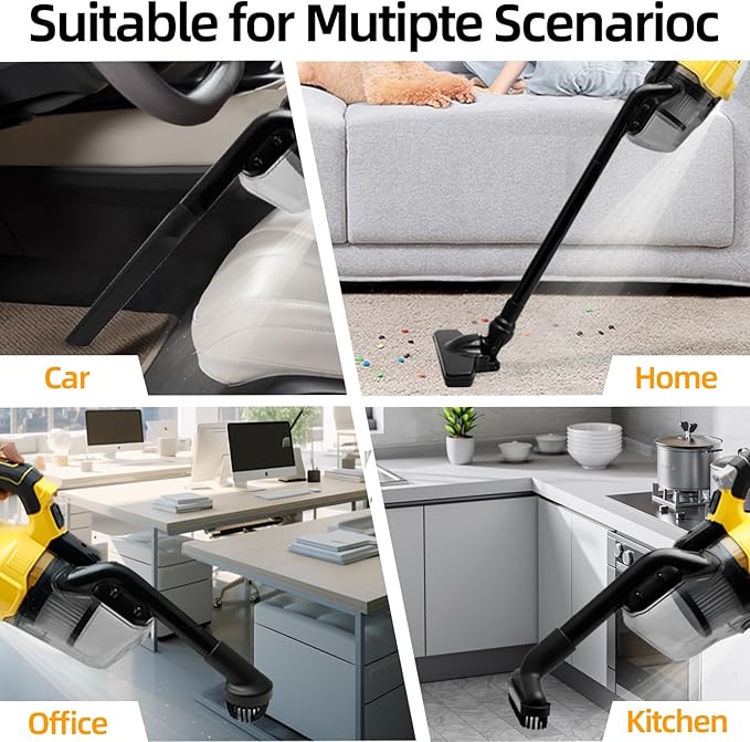 Cordless Handheld Vacuum Cleaner CVC010B, 31000 RPM, Stick Vacuum with Filtration HEPA for Vehicles, Workshop and Home Cleanning, No Battery or Charger Included (Bare Tool)