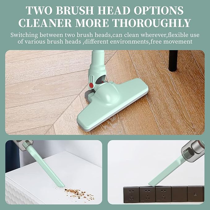 Cordless Vacuum Cleaner, Handheld Stick Mini Lightweight 2-in-1 Vacuum for Pet Hair Hardwood Floor Cat Litter Home Cleaning