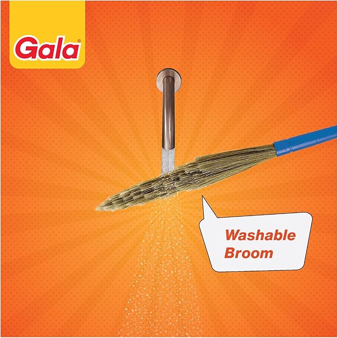 Gala No Dust Floor Broom (Freedom from New Broom Dust- Busan), 2 Count