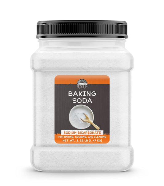 Birch & Meadow Baking Soda, Sodium Bicarbonate, Cooking & Cleaning (3.25 Pound)
