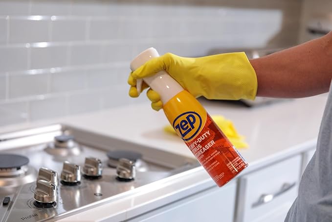 Zep Heavy Duty Citrus Degreaser and Cleaner Mist -16 fl oz ZUCIT20 - Removes Oil, Grease, Adhesive & Kitchen Soil, In Hard-To-Reach Areas, (Pack of 2)