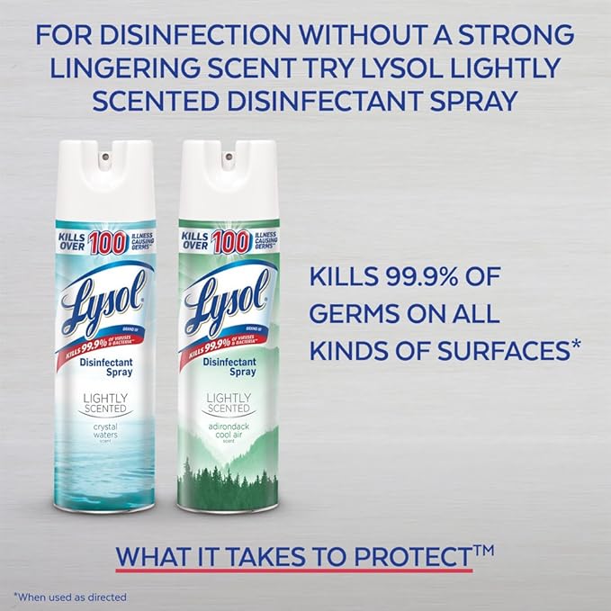 Lysol Surface Disinfectant Liquid 12.5 oz. Can Spring Waterfall Scent 12 Ct RAC02845