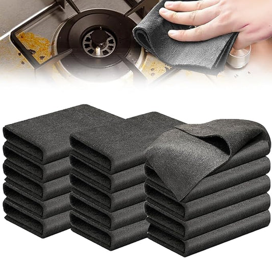 Multifunctional Magic Cloth, Reusable Thickened Magical Cleaning Cloth, Streak Free Magical Microfiber Cleaning Cloth, Suitable for Glass,Window, Kitchen, Cars (15PC)