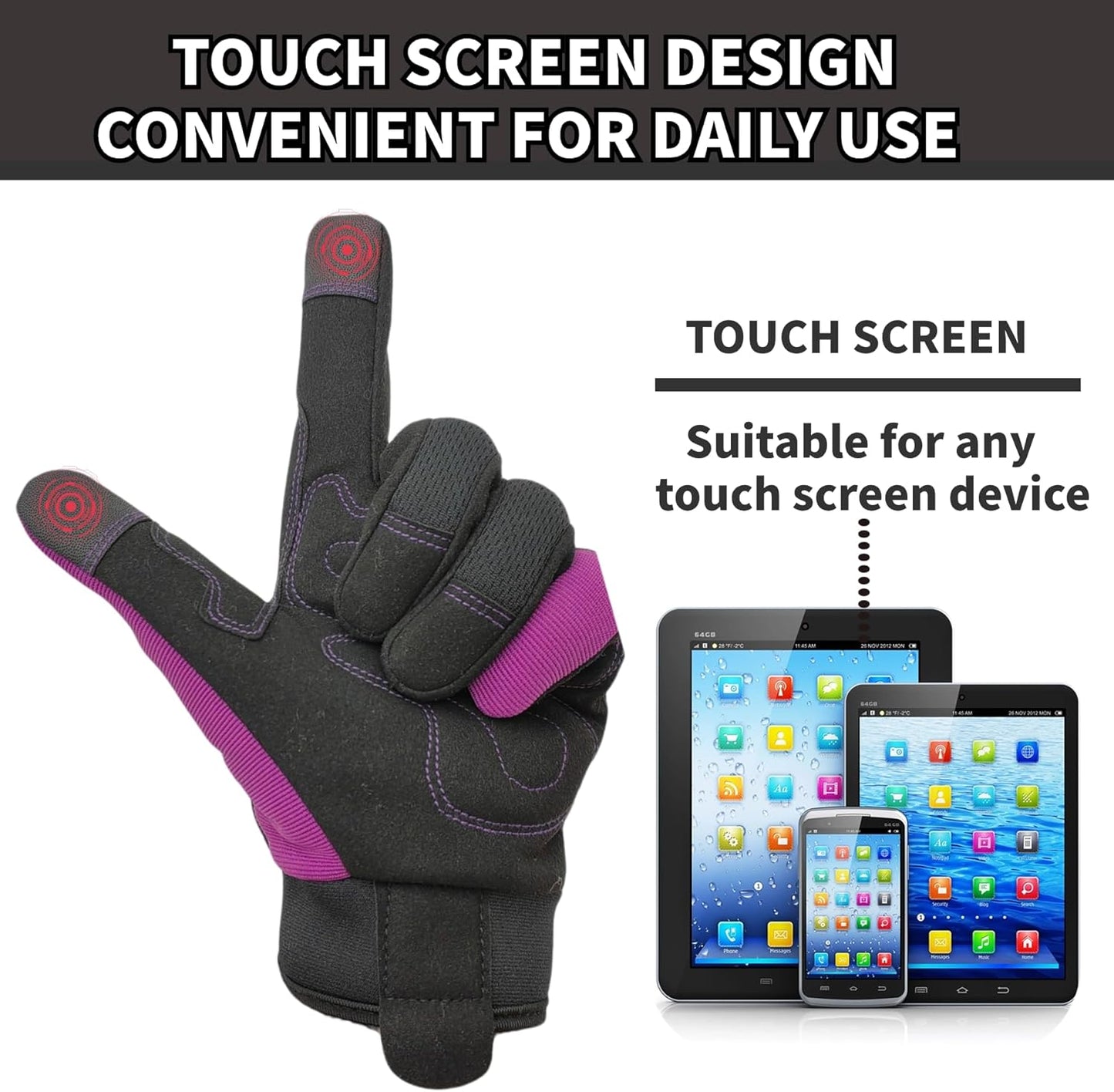 Thorn Proof&Puncture Resistant Gardening Gloves with Grip,Garden Gloves for Women, Leather Work Gloves,Gifts