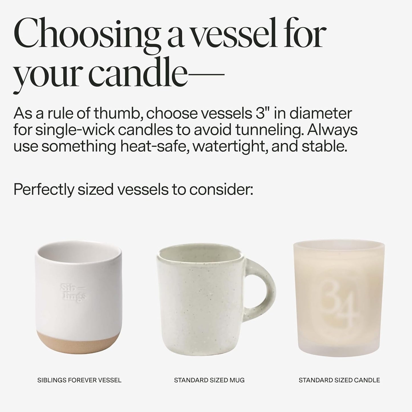 Siblings Candle Making Kit | DIY Coconut-Soy Wax Candle Kit with Wooden Wick | Scent No 08: Honeysuckle, Peony, Amber | Clean, Non-Toxic, Reusable, 60 Hr Burn