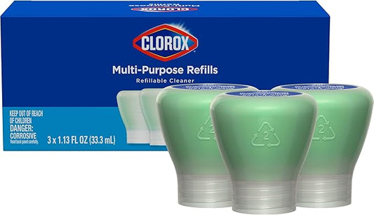 Clorox Multi-Purpose Spray Refill, Household Essentials, 3x1.125fo Concentrated Refills