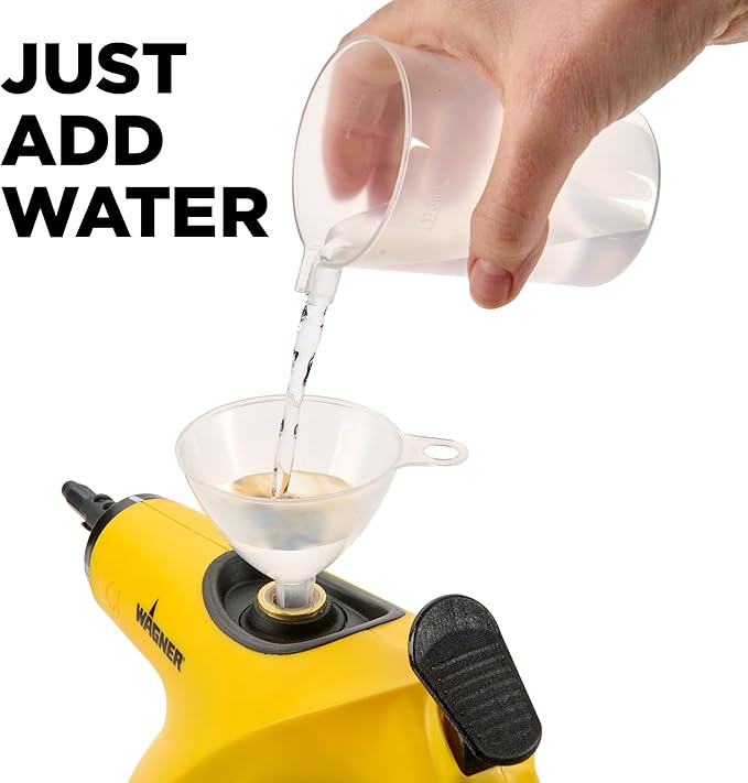 Wagner 2460111 505e Handheld Steam Cleaner, Multi-purpose Steamer, 11 Attachments, Chemical-Free Cleaning, Pet and Kid Safe