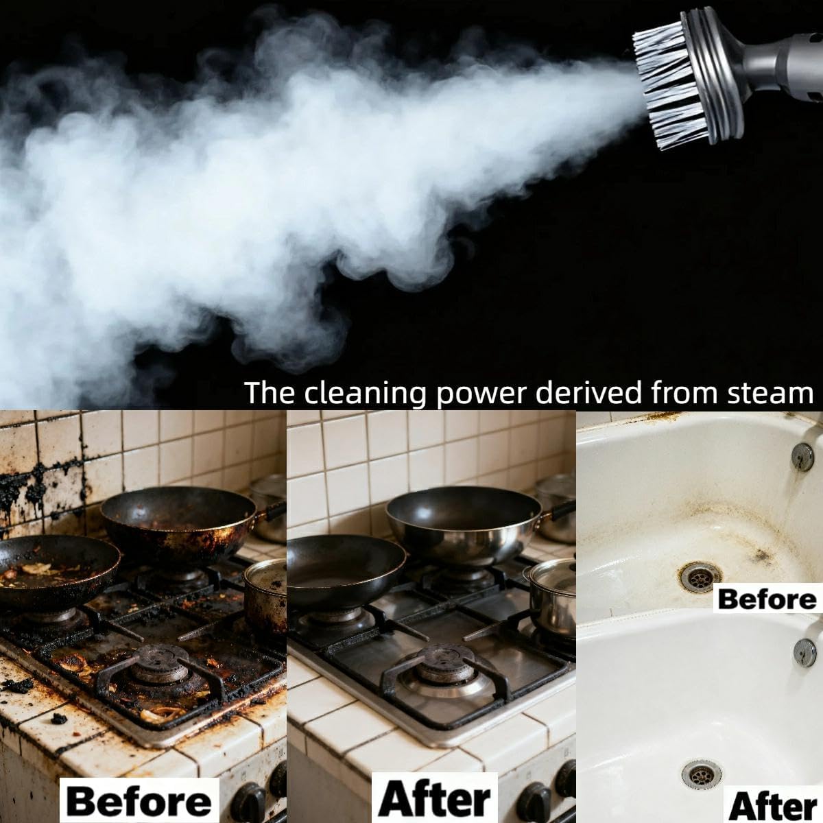 Steam Mop with 13 Accessories,Steam Cleaner for Home,Floor Scrubber spin mop for Hard Floors Deep Cleaning,30 Second Heat-Up,4 Washable Mop Pads for Home Use, 550ml Capacity