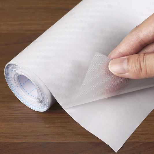 Self-Adhesive Shelf Liner Kitchen Liner, Waterproof Backed Paper Easy Peel and Stick Contact Liner Without Residue for Decor Your Desk Surface, Kitchen Countertops (Clear, 11.8 x 236.2 inches)