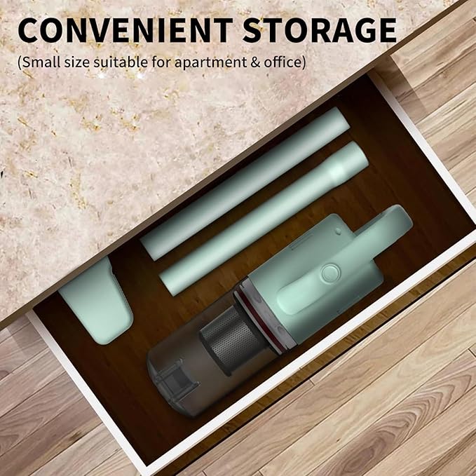 Cordless Vacuum Cleaner, Handheld Stick Mini Lightweight 2-in-1 Vacuum for Pet Hair Hardwood Floor Cat Litter Home Cleaning