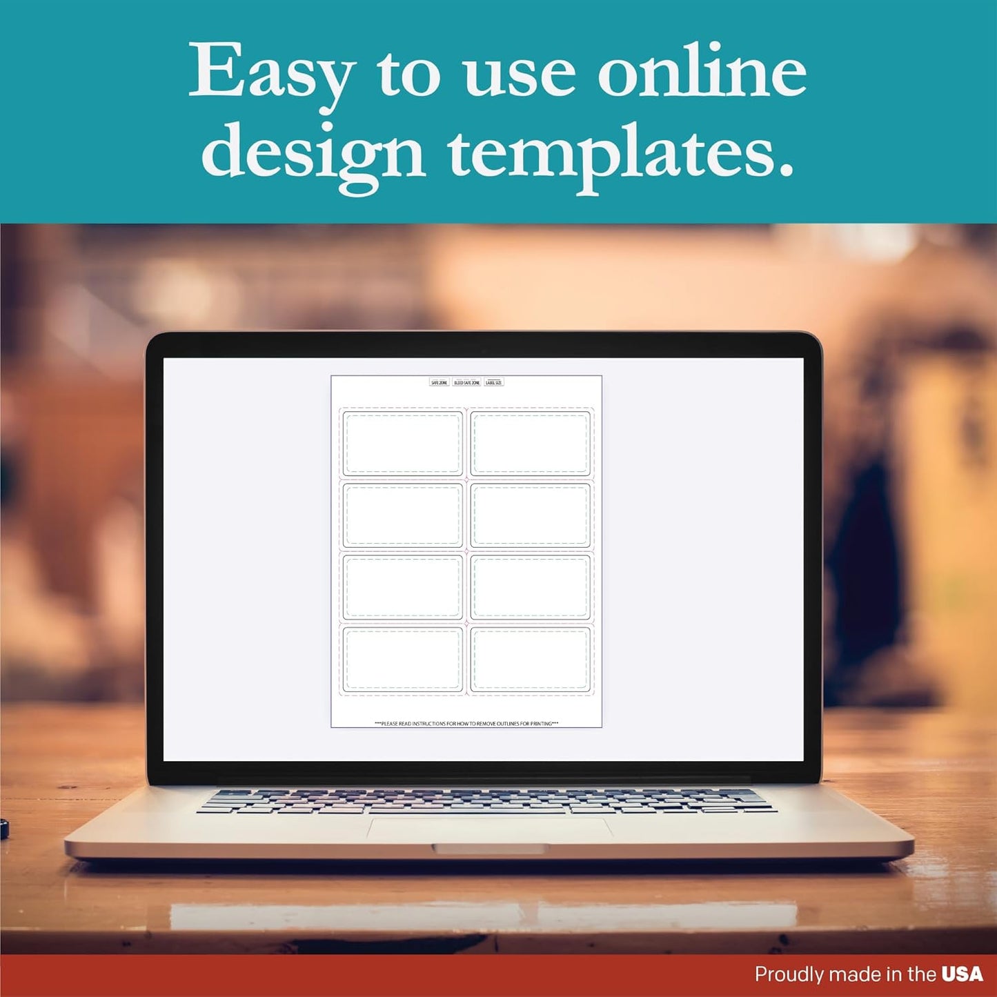 Premium Label Supply White Sticker Mailing Labels – 3.75" x 2" – Laser/Inkjet Compatible – (8 per Sheet), 25 Sheets – 200 Total Adhesive Labels