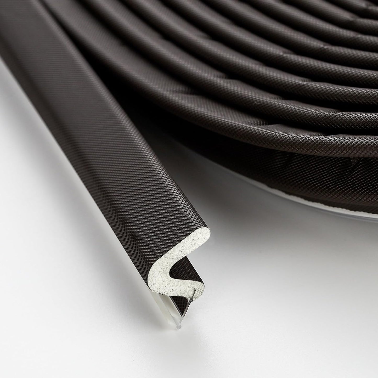 Weather Stripping Door Seal Strip Soundproof Q Foam Weather Stripping for Door Frame, Exterior Door Weather Stripping for Large Gap, Easy to Install（Brown, 30FT