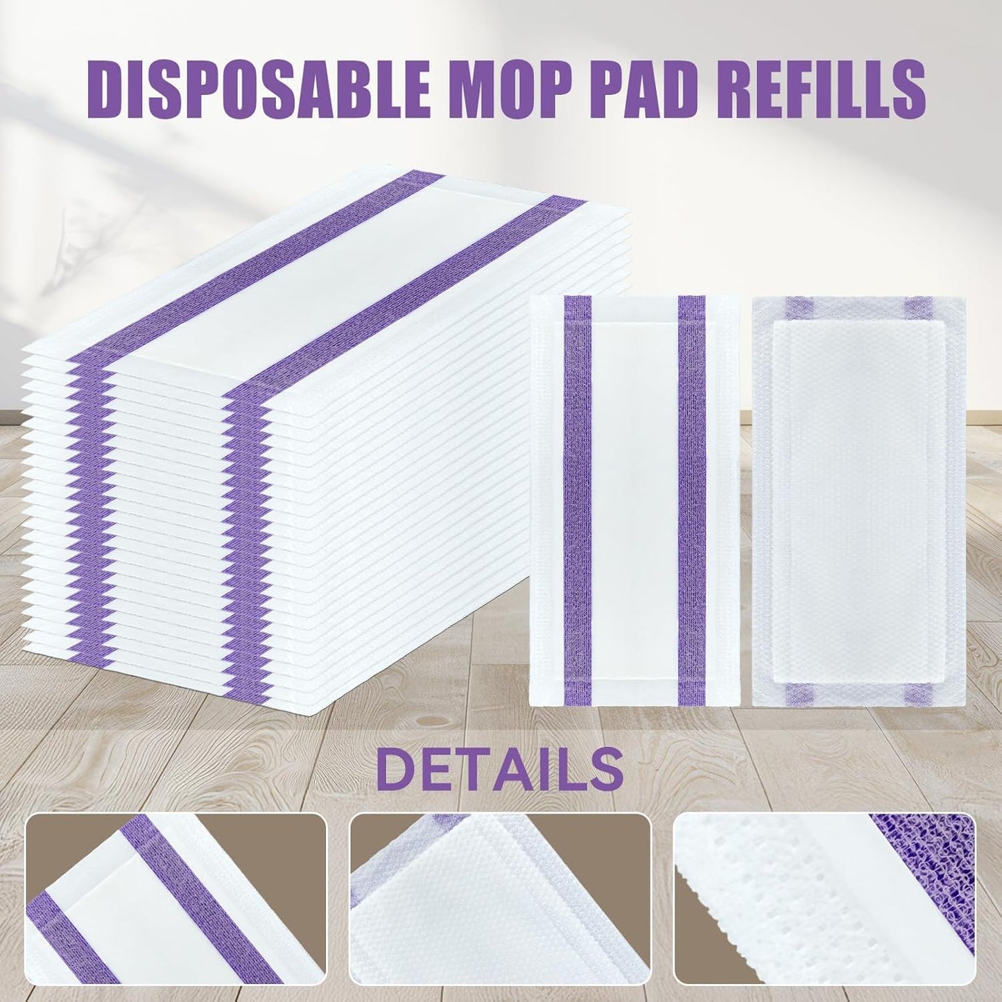 42Count Disposable Wet Pads Refill for Swiffer Wet Jet Spray Mop,Wet Jet Pads for All Floor Types,Disposable Multi Surface Wet Jet Hardwood Floor Cleaner for swiffer Wet Pads Refill