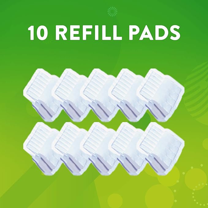 Scrubbing Bubbles Flushable Toilet Wand Refills, Fresh Brush Toilet Cleaner Refill Pads, Cleans Limescale & Fights Odors, Citrus Scent, 10 Count, Pack of 4