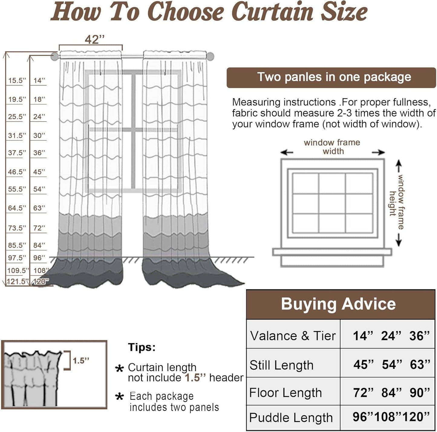 Chyhomenyc Cream Sheer Curtains 78 Inches Long 2 Panels Set for Living Room, Light Filtering Voile Lightweight Bedroom Curtains, Rod Pocket Solid Window Treatment Drapes, Each 42W x 78L