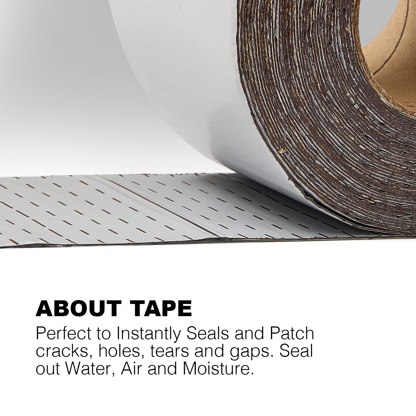 White RV Roof Sealant Tape, 6" x 25' Waterproof Repair Seal Tape – Extra Thick, UV-Resistant, Weatherproof Patch for Permanent Leak Sealing on RVs, Trailers, and Mobile Homes