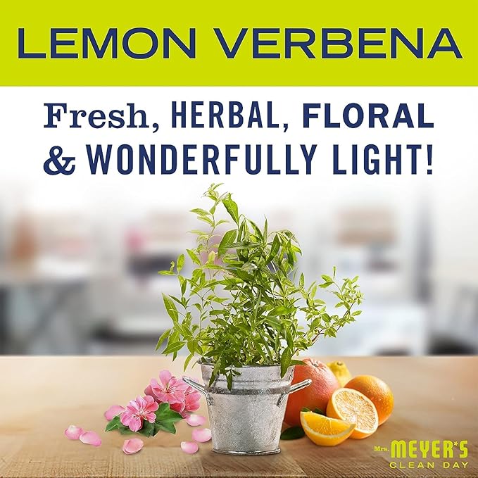 Mrs. Meyers Clean Day Multi-Surface Spray, Lemon Verbena 16 oz (Pack of 6)