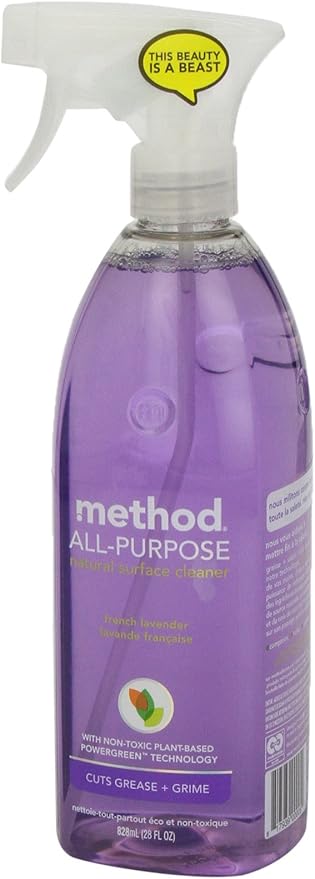 Method All-Purpose Cleaner Spray, French Lavender, Perfect for Most Counters, Tiles and More, 28 Fl Oz, (Pack of 2)