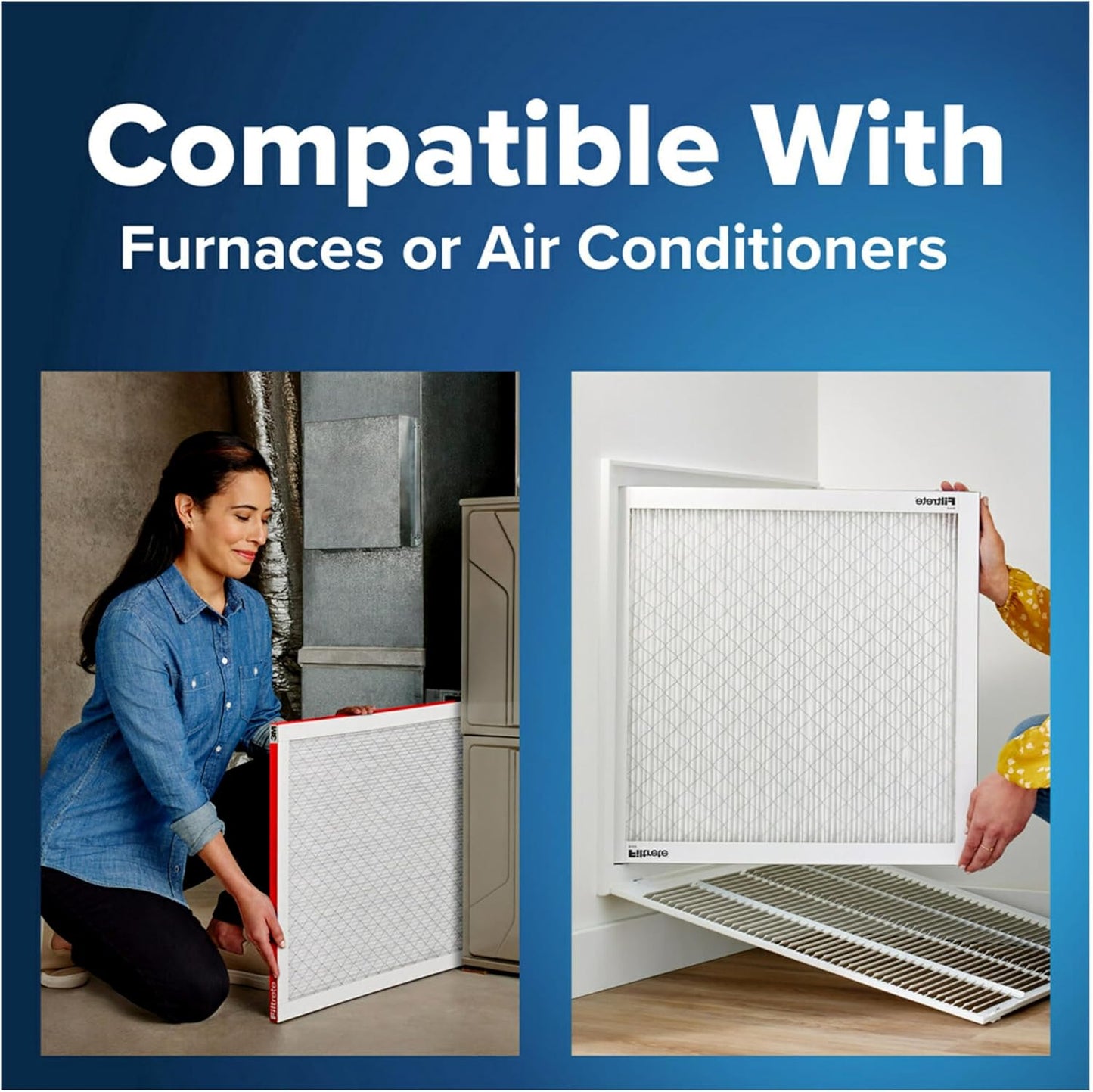 Filtrete 14x24x1 AC Furnace Air Filter, MERV 11, MPR 1000, Micro Allergen Defense, 3-Month Pleated 1-Inch Electrostatic Air Cleaning Filter, 6 Pack (Actual Size 13.81x23.81x0.81 in)