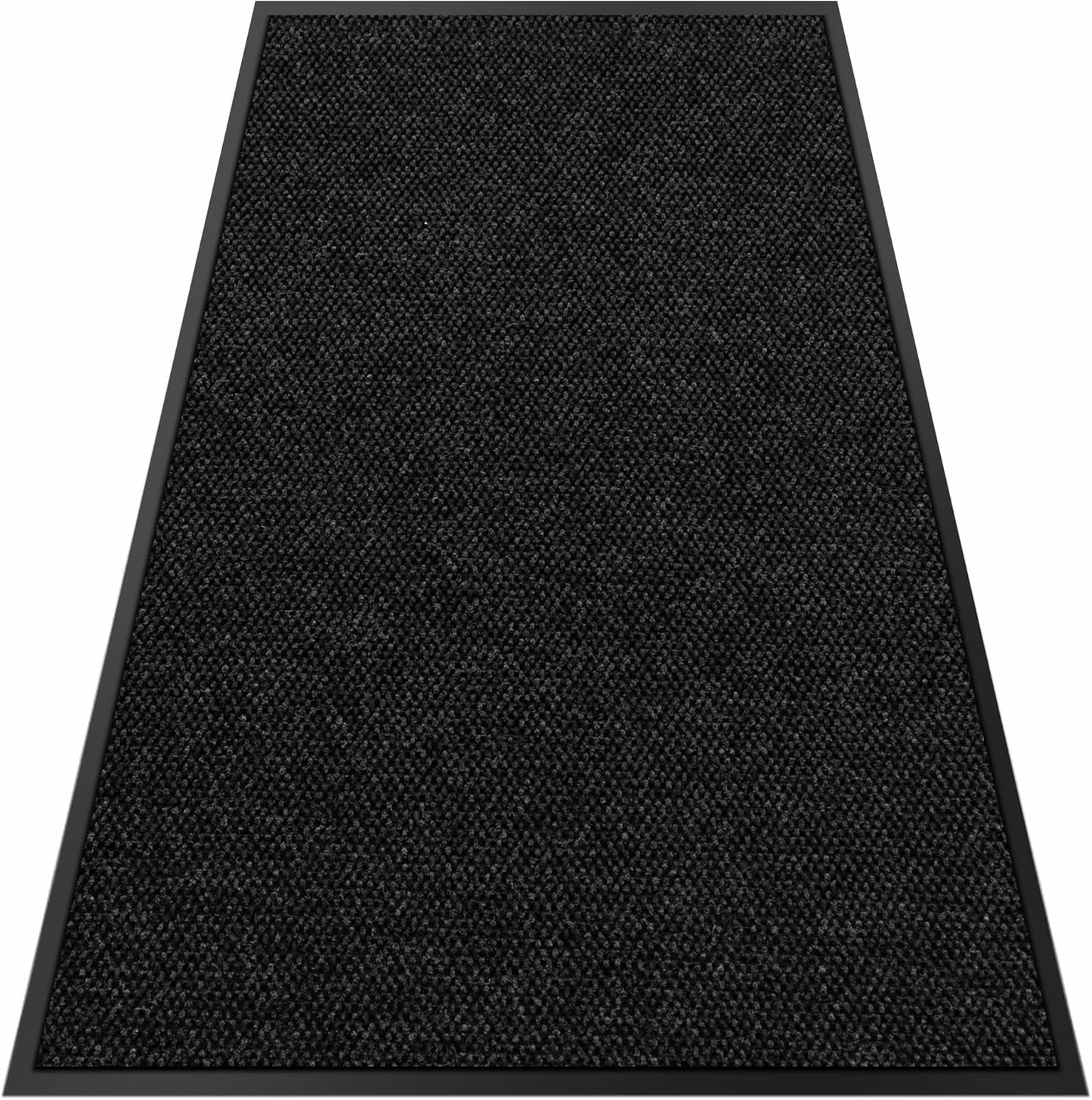 4′ x 7′ Front Door Mat Indoor Outdoor Entrance, Commercial Floor Mat Heavy Duty Dirt Trapper Entryway Doormat, Custom Size Non Slip Rubber Backing Welcome mat, Door Mat for High Traffic Area