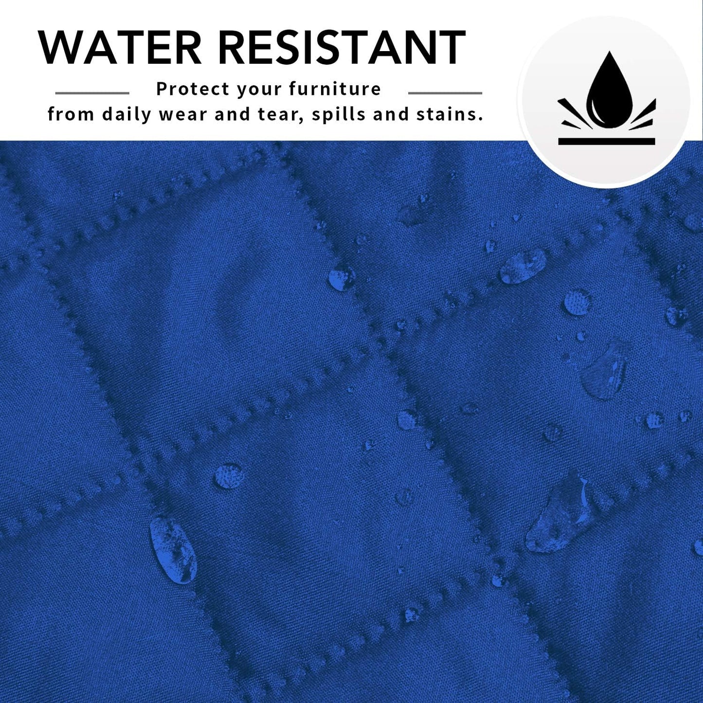 Easy-Going Sectional Couch Covers for Dogs L Shape Sofa Cover Reversible Sofa Slipcover Chaise Lounge Cover Furniture Protector Cover for Pets Dog Cat (42 x 52 inches, Classic Blue/Classic Blue)