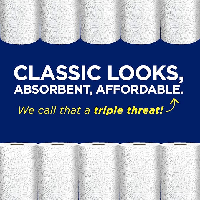 Sparkle Pick-A-Size Paper Towels, 6 Rolls = 11 Regular Rolls, Everyday Value Paper Towel With Full And Half Sheets