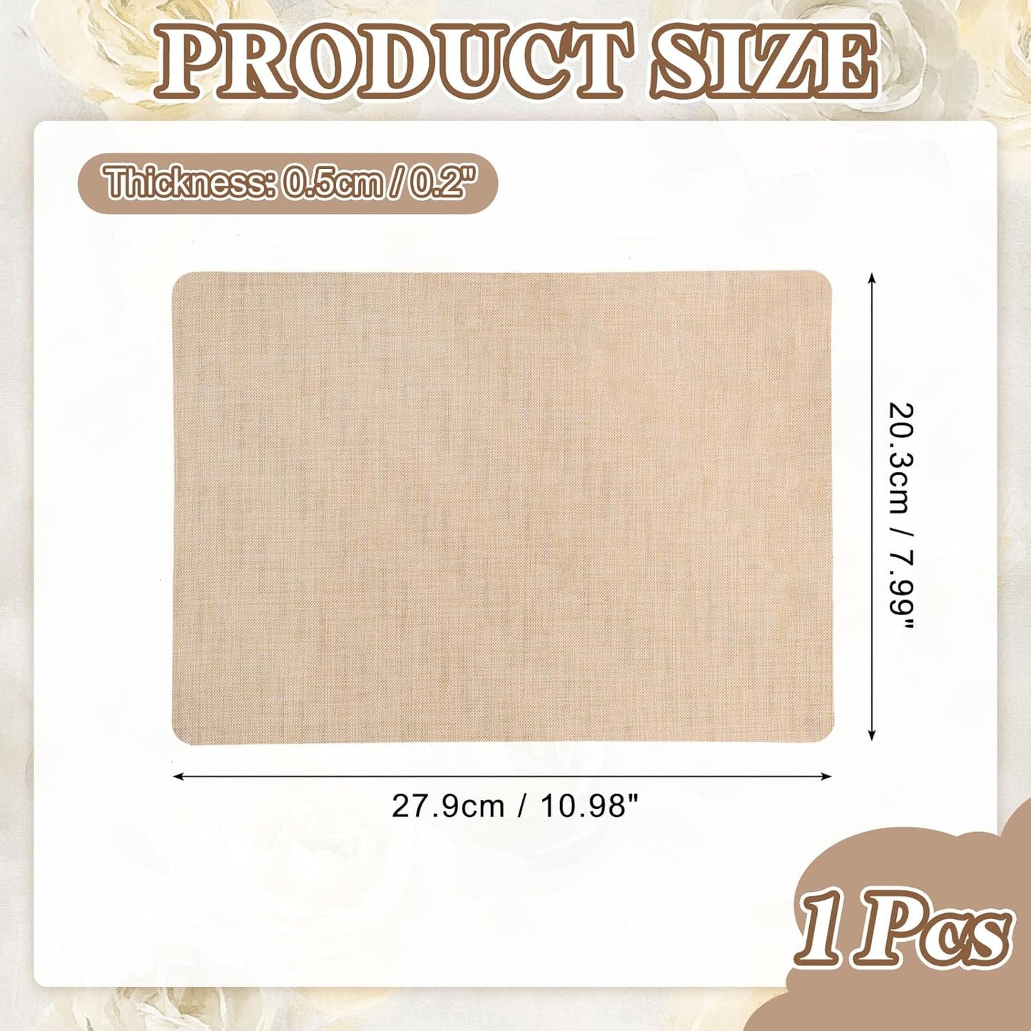 PATIKIL Linen Repair Patch, 8 x 11 Inch Self-Adhesive Linen Fabric Repair Patches for Sofa Couch Clothes Handbag Tents Car Seats Furniture, Beige