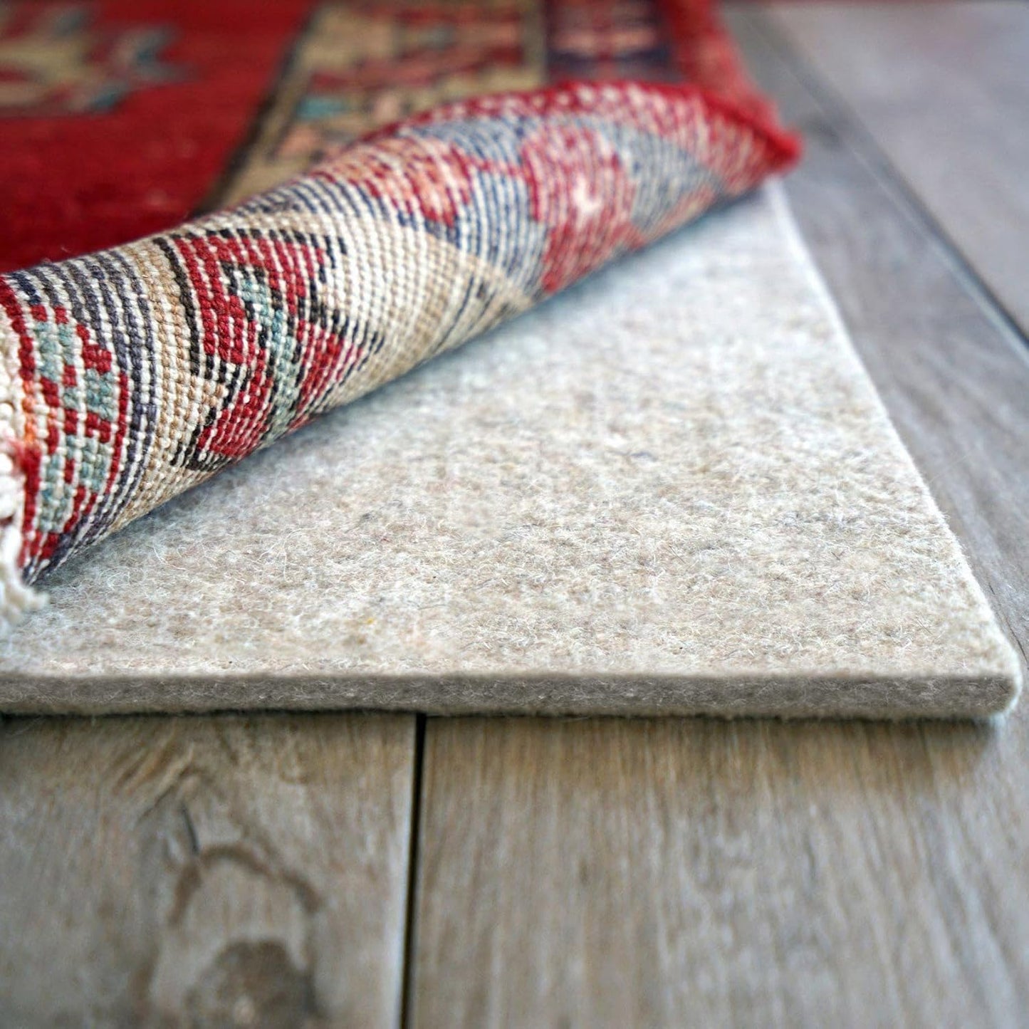 RUGPADUSA - Eco-Plush - 5'x7' - 1/4" Thick - 100% Felt - Premium Cushioned Rug Pad - Available in 3 Thicknesses, Many Custom Sizes