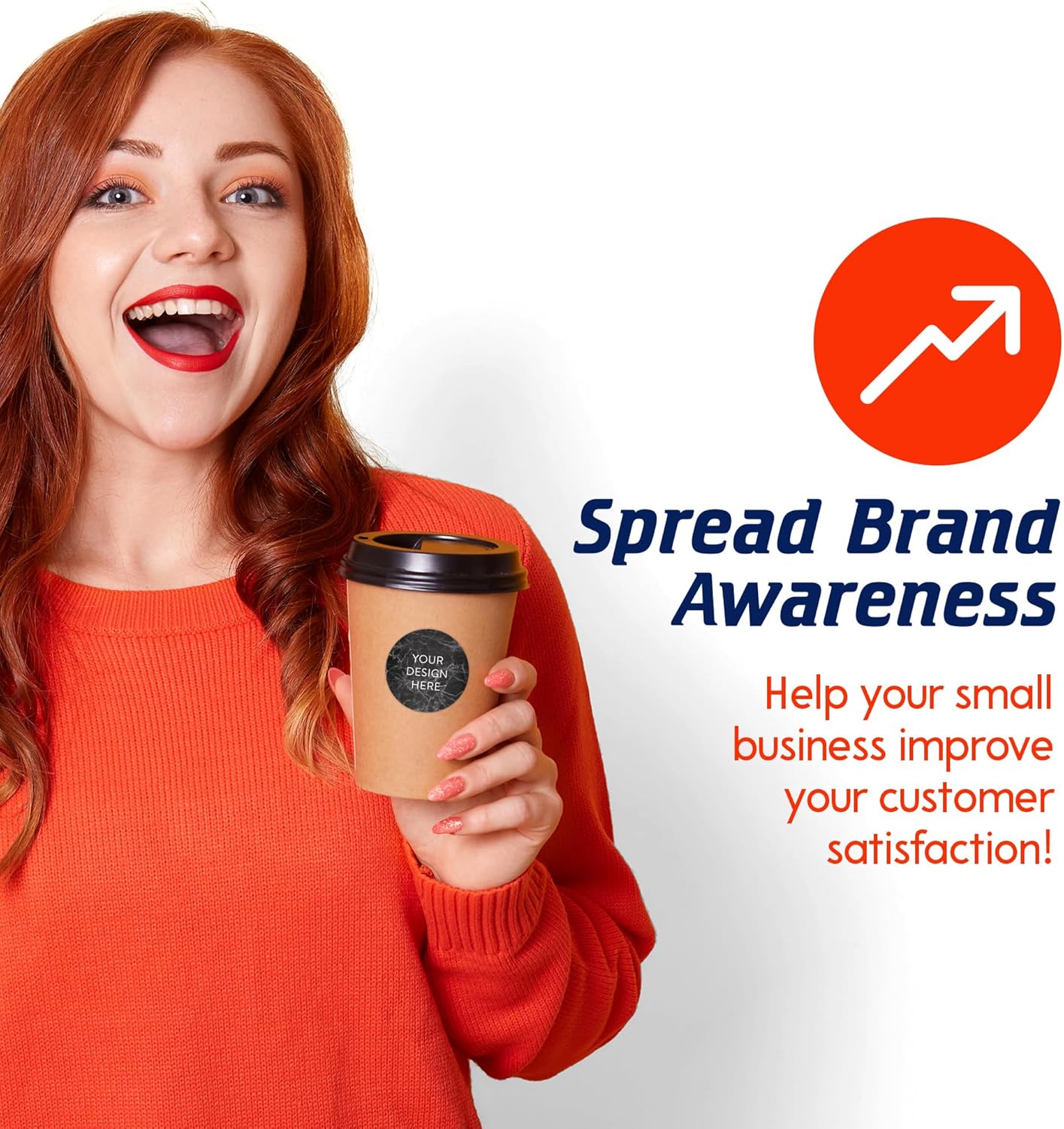 100 Custom Vinyl Stickers - Upload Your own Image, Text, Design, Logo - Personalized Logo Labels for Handmade, Packaging, Bottle, Jars, Candle, Brand Stickers (Black Marble, 1x1)