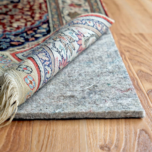 RUGPADUSA - Dual Surface - 5'x8' - 1/4" Thick - Felt + Rubber - Non-Slip Backing Rug Pad - Safe for All Floors