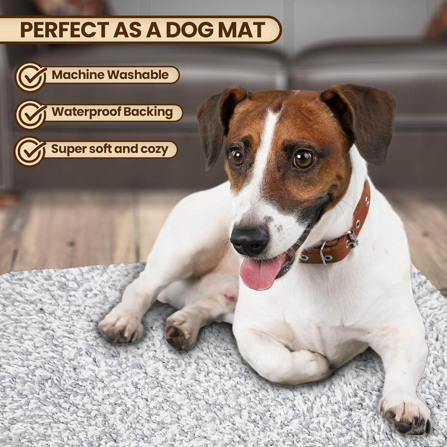 Premium Microfiber Indoor Door Mat – 20"x30" Washable Entry Mat, Non-Slip, Waterproof Backing, Super Absorbent, Low Profile Entryway Doormat for Indoor Entrance