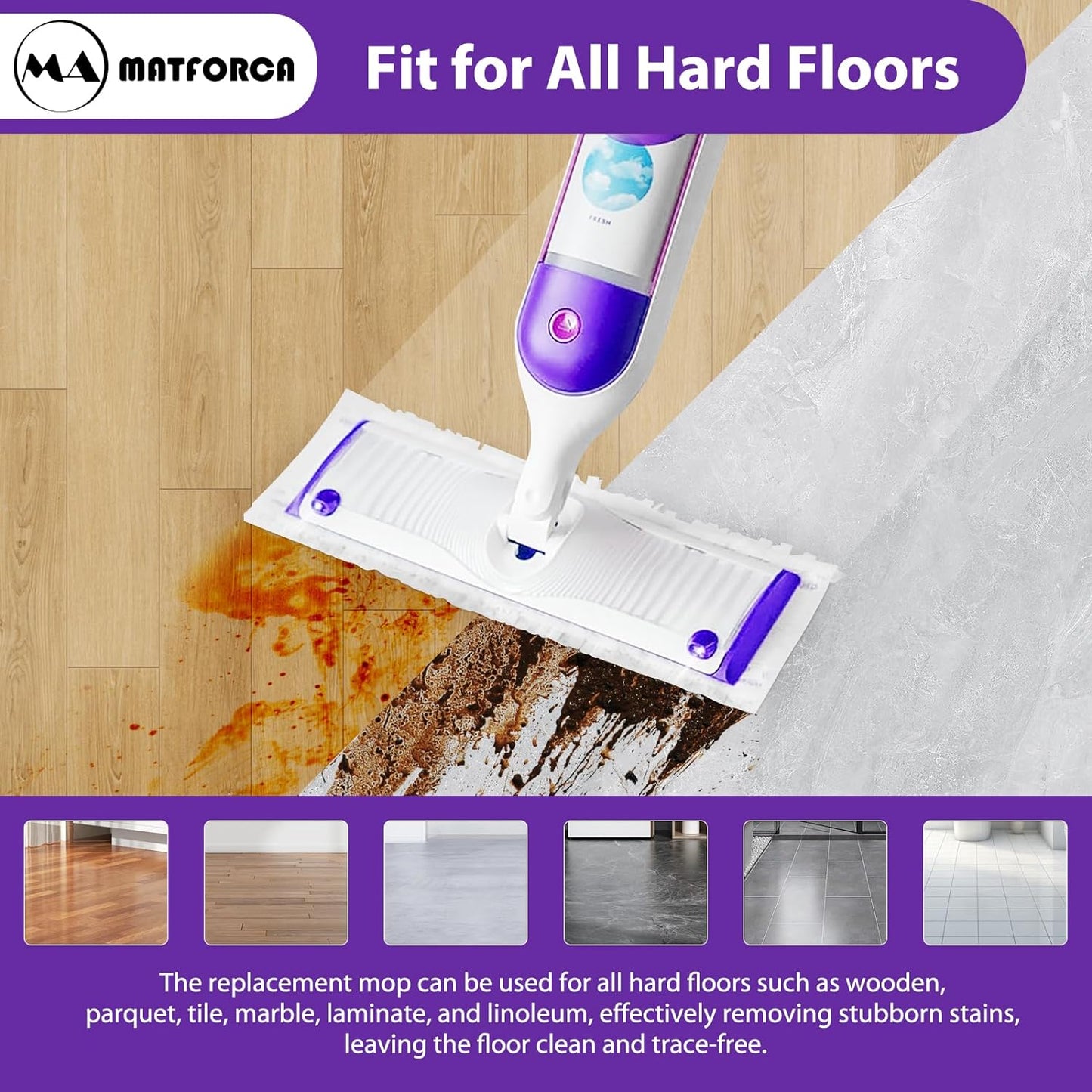 20 Pack Swiffer Power Mop Pads – Disposable Refill Wet Mop Pads for Swiffer Power Mop, Quick and Effective Cleaning for Hardwood, Tile, and Laminate Floors, Compatible with Swiffer WetJet