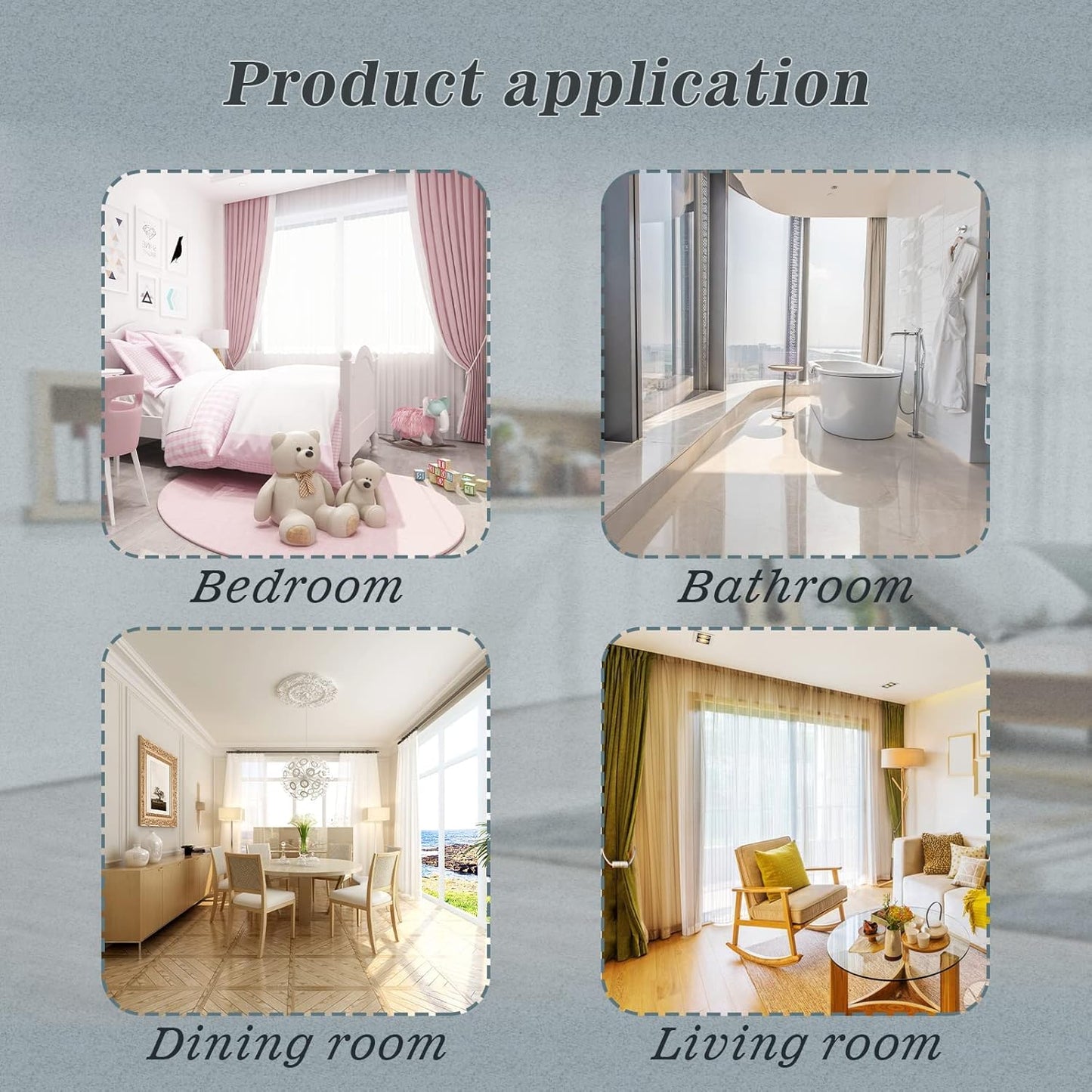 Hion Magnetic Curtain Tiebacks Beige 2pcs, Curtain Tiebacks Buckles Holdbacks Holders Hooks Clip for Home Bedroom Office Decorative Curtain