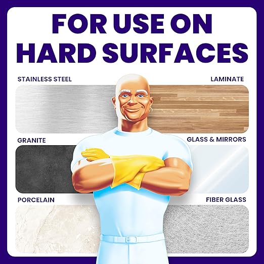 Mr. Clean PRO All Surface Cleaner, Commercial Grime Removal, Refillable Spray Bottles Bulk, 32 oz (Case of 6)