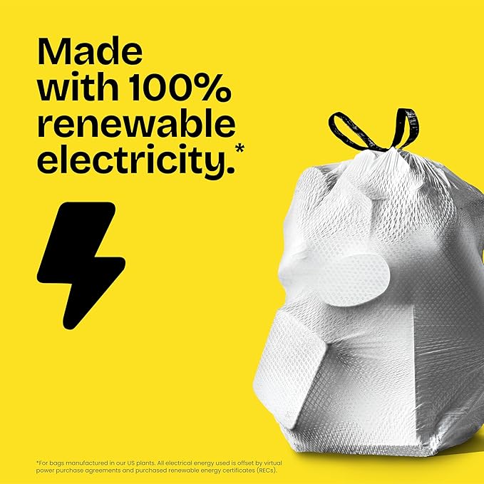 Glad ForceFlex Tall Kitchen Drawstring Trash Bags, 13 Gal, Fragrance Free, 140 Ct (Package May Vary)