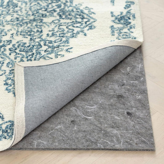 RUGPADUSA - Dual Surface - 8' Round - 1/8" Thick - Felt + Rubber - Non-Slip Backing Rug Pad - Adds Low-Profile Comfort and Protection