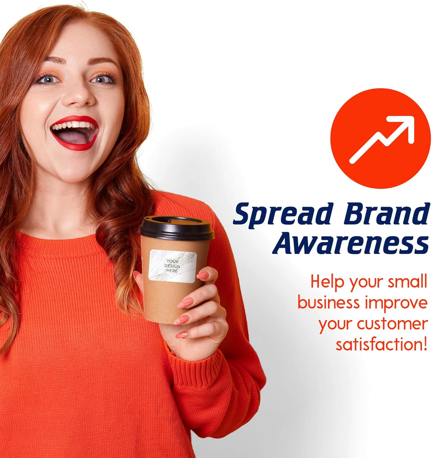 100 Custom Vinyl Stickers - Upload Your own Image, Text, Design, Logo - Personalized Logo Labels for Handmade, Packaging, Bottle, Jars, Candle, Brand Stickers (Gold Marble, 4x2)