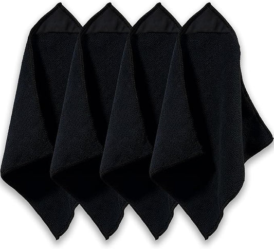 4 Pack Magnetic Microfiber Cleaning Cloth Erase Erasers Cleaner for Whiteboards, Blackboards, Chalkboards, Glassboards, Home, Office, School,10'' x 10''