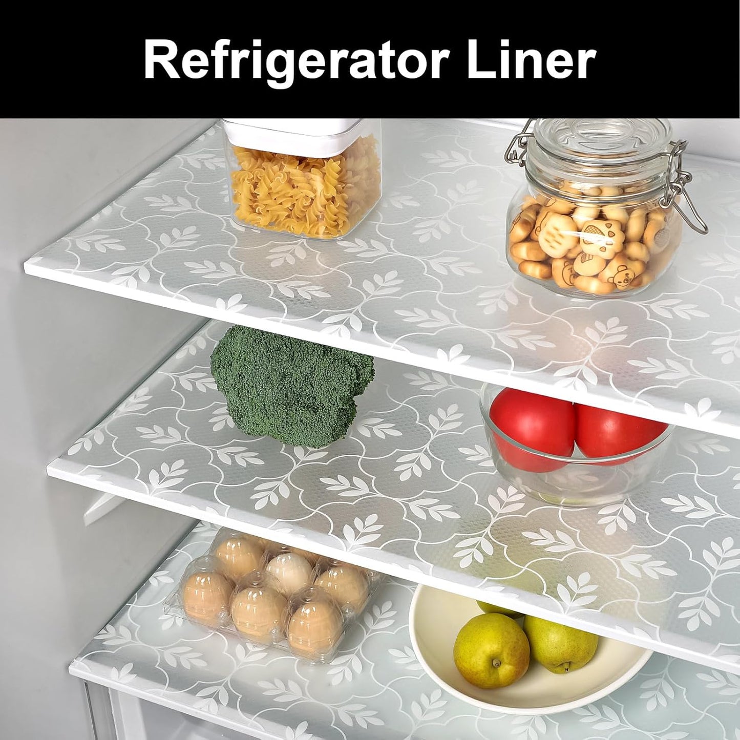 Cooyes Shelf Paper for Kitchen Cabinets Non Adhesive, Waterproof & Oil-Proof Kitchen Drawer Liner for Refrigerator Drawer Fridge Cupboard (23.6 Inch W x 354 Inch L)