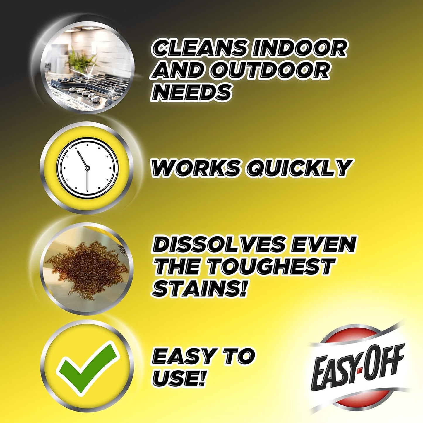 Easy Off Heavy Duty Degreaser Cleaner Spray, 32 Ounce (Pack of 2)