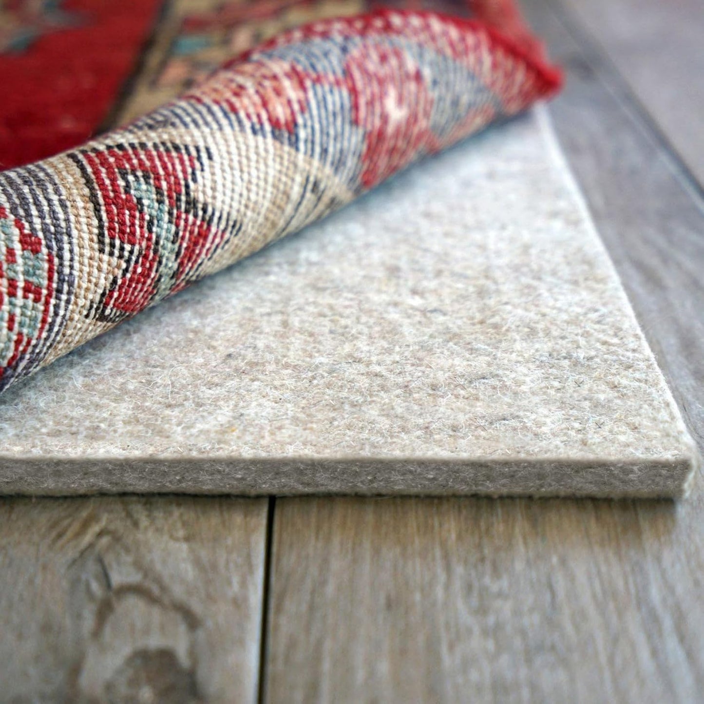 RUGPADUSA - Eco-Plush - 7'x9' - 3/8" Thick - 100% Felt - Extra Cushioned Rug Pad - Available in 3 Thicknesses, Many Custom Sizes