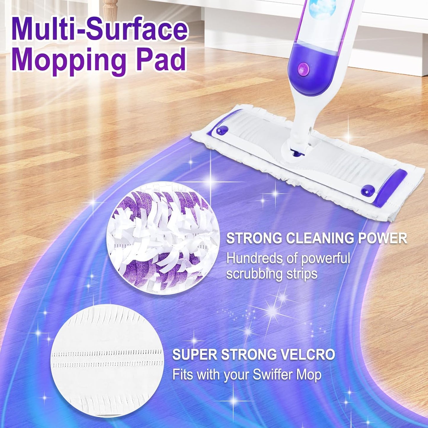 20 Count Power Mop Pads Refills for Swiffer Power Mop Pads,Compatible with Swiffer Power Mop Refills Replacement Disposable Power Mopping Pads Refills for Multi-Surface Floor Cleaning