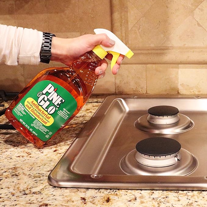 Pine Glo Antibacterial and Disinfectant Cleaner, Hospital Grade and EPA Registered. Pine Scent 40 Fl oz Bottle