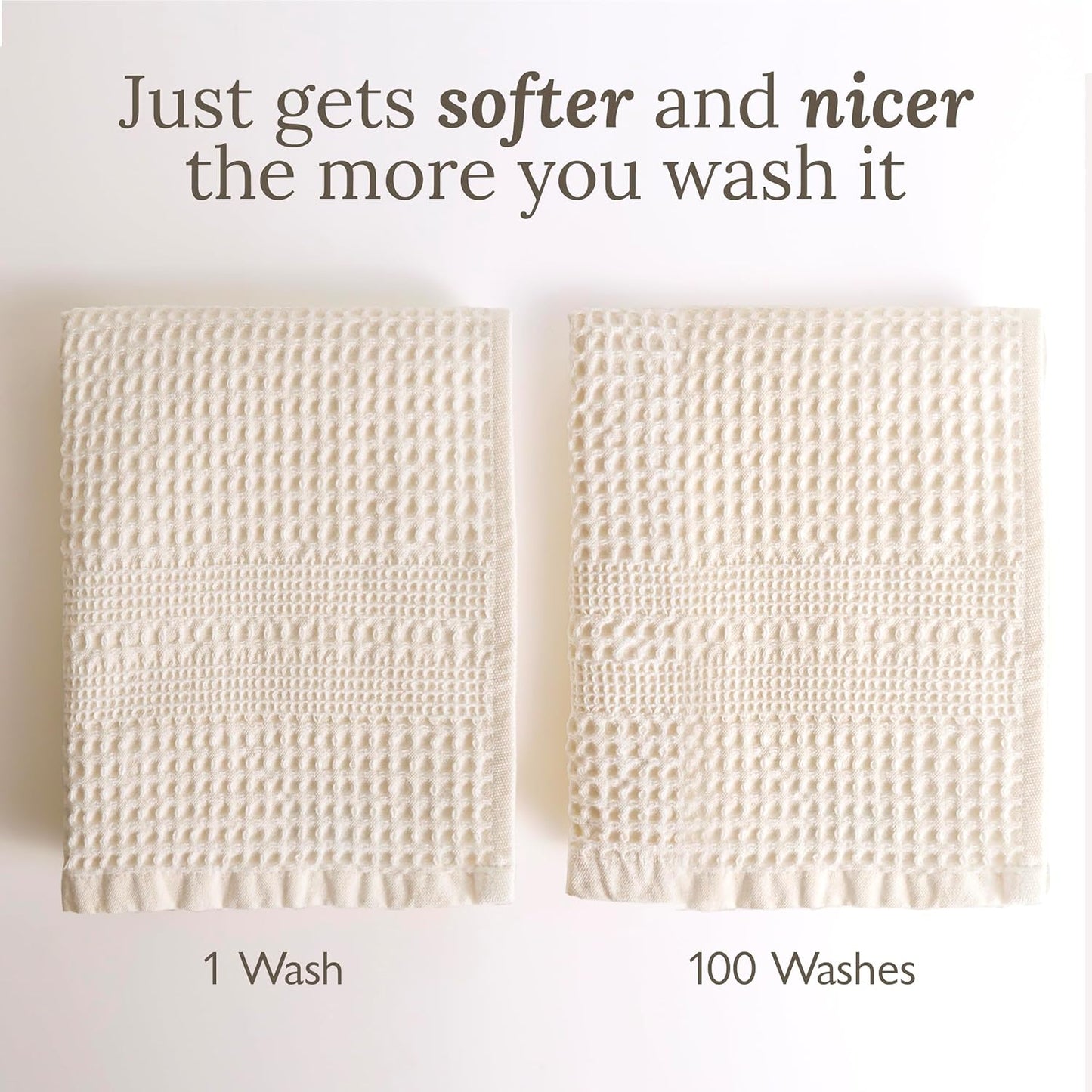 GILDEN TREE Waffle Bath Sheet Large Bath Towels Quick Dry Thin Body Towels, 40x80 Oversized Bath Towels for Adults, Classic Style (Stone)