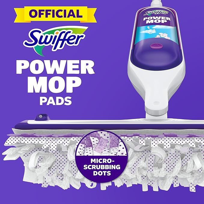 Swiffer PowerMop Multi-Surface Mopping Pad Refills, Made by Swiffer, for Floor Cleaning, 11 Count (Pack of 3)