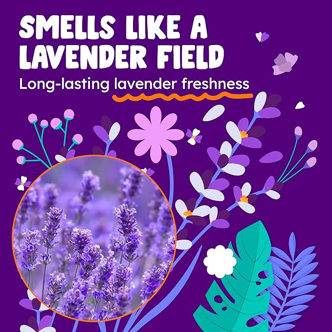 Originally Yellow Lavender Vinegar For Cleaning Purpose | USA Made All Purpose Cleaner | Use as a Floor, Glass, Kitchen, & Bathroom Cleaner | Plant Derived Vinegar half Gallon| 64 Oz